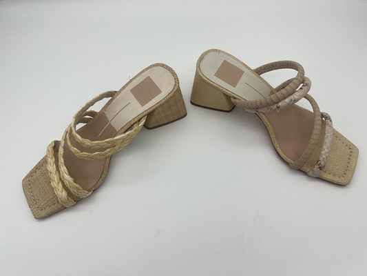 Pythonschlangen-Druck-Damen-weiches ledernes Sandale-lt Tan/weg vom weißen netten Blick Toe Sandals