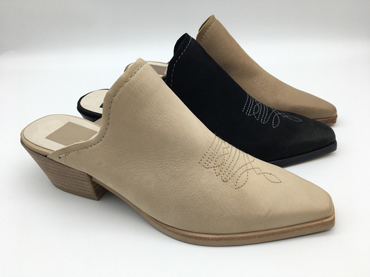 Weich zwei Tone Leather Shoes Low Heel schlossen Toe Dress Shoes Pointed Toe