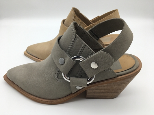 Zwei Tone Womens Leather Dress Shoes die weiche volle Verpackung zeigte Toe Wedge Shoes