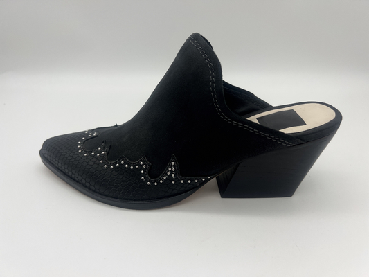Sparkly geschlossenes Toe Platform Womens Dress Shoes-Schwarz-weiche Kuh-Velourleder-Schuhe