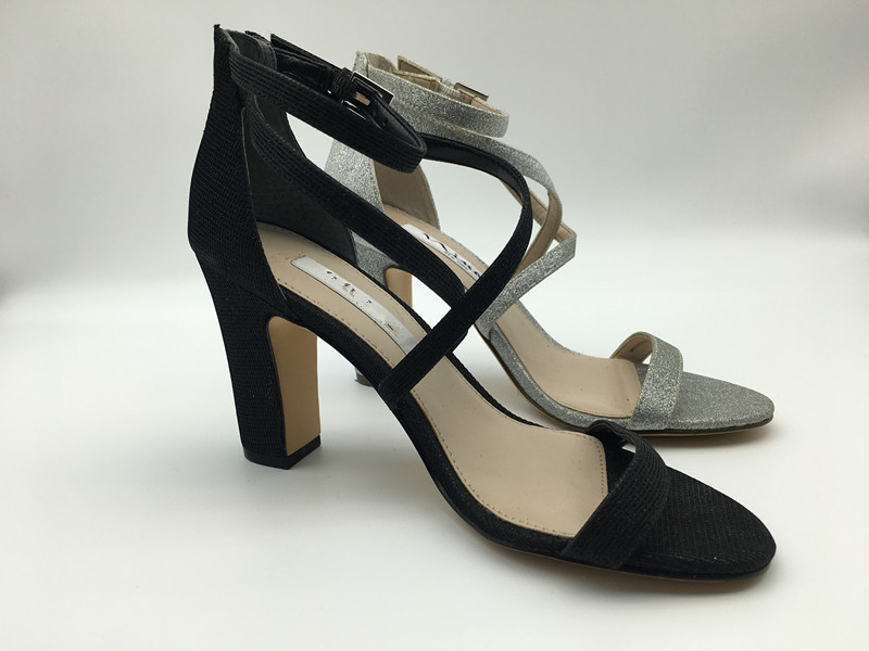 SGS lederne offene Toe Sandals Women ' einzelne Bügel-Sandalen S mit YKK-Nylonreißverschluß