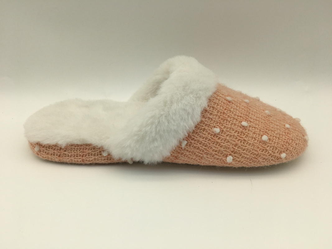 Winter-scheren weiche Frauenschuhe geschlossenen Toe Flat Shoes With Soft stricken/Vlies-Oberleder