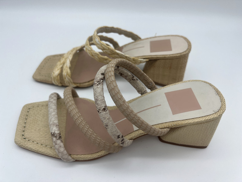 Pythonschlangen-Druck-Damen-weiches ledernes Sandale-lt Tan/weg vom weißen netten Blick Toe Sandals